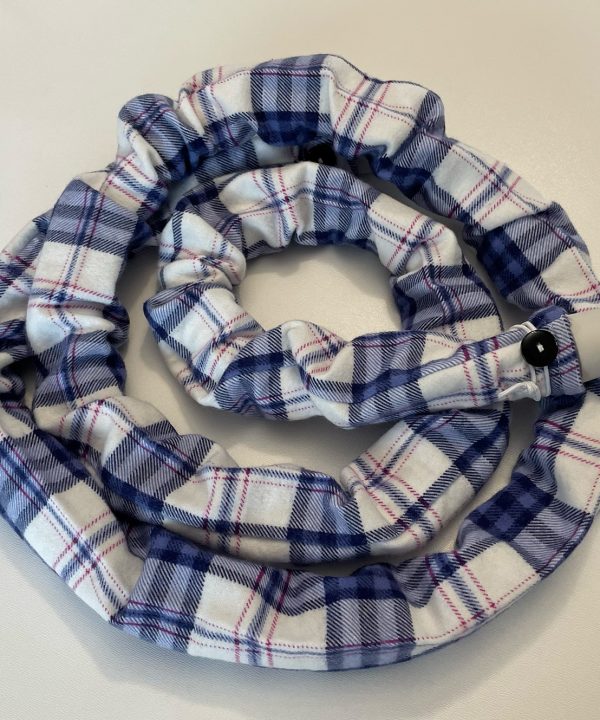 Light Blue Plaid - Hose Cover